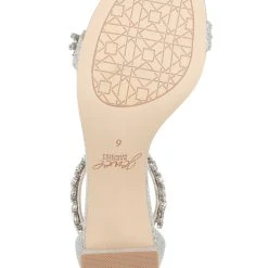 Jewel Badgley Mischka Bronwen Embellished Evening Shoe -Badgley Mischka shop BRONWEN JW3344 SILFAB 6 BOTTOM VIEW 57473 75516.1633461121