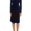 Badgley Mischka Stretch Velvet Side Drape Dress -Badgley Mischka shop BSD4914 MIDN 1 97474.1656453712