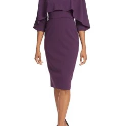 Badgley Mischka Double Layer Day Dress
