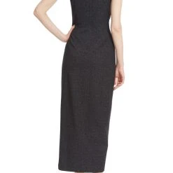 Badgley Mischka Sleeveless Halter Sheath Dress -Badgley Mischka shop BSD4947 BLCK 3 83722.1666734984