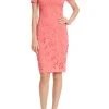 Badgley Mischka Laser Cut Square Neck Day Dress -Badgley Mischka shop BSD5037 TERR 1 72016.1675970962
