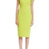 Badgley Mischka Mini Floral Cap Sleeve Cocktail Dress -Badgley Mischka shop BSD5039 LIME 1 97131.1675970966