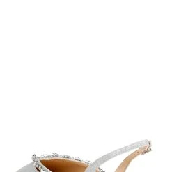 Jewel Badgley Mischka Camden Pointed Flat -Badgley Mischka shop CAMDEN JW4006 SILGLT 3 37984.1624127824