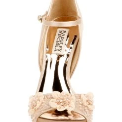 Badgley Mischka Carter Peep Toe D'Orsay -Badgley Mischka shop CARTER MP5217 NUDSAT 4 FRONT VIEW 36042 83849.1624949989