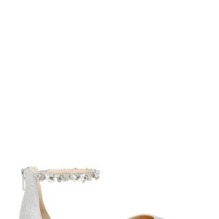 Jewel Badgley Mischka Cassidy Flat Pointed Shoe -Badgley Mischka shop CASSIDY JW4013 SILGLT 2 89061.1624128395