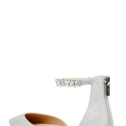 Jewel Badgley Mischka Cassidy Flat Pointed Shoe -Badgley Mischka shop CASSIDY JW4013 SILGLT 3 36742.1624128395