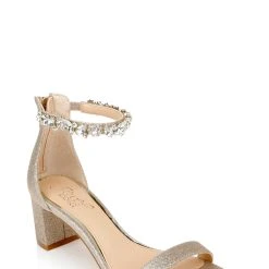 Jewel Badgley Mischka Catalina Open Toe Block Heel