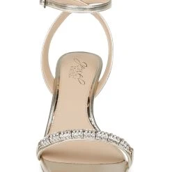 Jewel Badgley Mischka Charisma Kitten Heel -Badgley Mischka shop CHARISMA JW4019 GLDMET 2 67292.1624129295