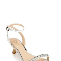 Jewel Badgley Mischka Charisma Kitten Heel -Badgley Mischka shop CHARISMA JW4019 SILMET 1 81283.1669757464