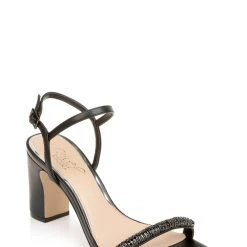 Jewel Badgley Mischka Charlee Block Heel -Badgley Mischka shop CHARLEE JW4020 BLKMAT 1 83655.1656718300