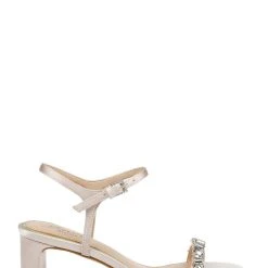 Jewel Badgley Mischka Dagny Strappy Low Block Heel -Badgley Mischka shop DAGNY JW4302 CHMSAT 2 44978.1645652177