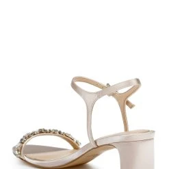 Jewel Badgley Mischka Dagny Strappy Low Block Heel -Badgley Mischka shop DAGNY JW4302 CHMSAT 3 51051.1645652177