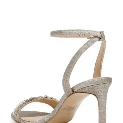 Jewel Badgley Mischka Dallyce Ankle Strap Stiletto Sandal -Badgley Mischka shop DALLYCE JW4305 GLDGLT 3 20156.1645043577