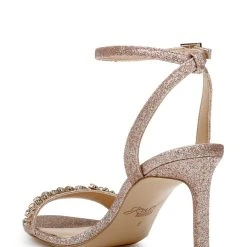 Jewel Badgley Mischka Dallyce Ankle Strap Stiletto Sandal -Badgley Mischka shop DALLYCE JW4305 ROSGLT 3 50268.1645043577