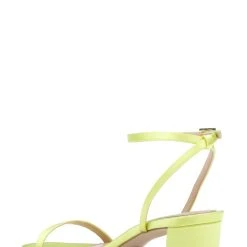 Jewel Badgley Mischka Danni II Low Block Heel Sandal -Badgley Mischka shop DANNI II JW4315B LIMSAT 3 54584.1672873485