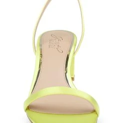 Jewel Badgley Mischka Danni II Low Block Heel Sandal -Badgley Mischka shop DANNI II JW4315B LIMSAT 4 36044.1672873485