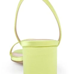 Jewel Badgley Mischka Danni II Low Block Heel Sandal -Badgley Mischka shop DANNI II JW4315B LIMSAT 7 58772.1672873485