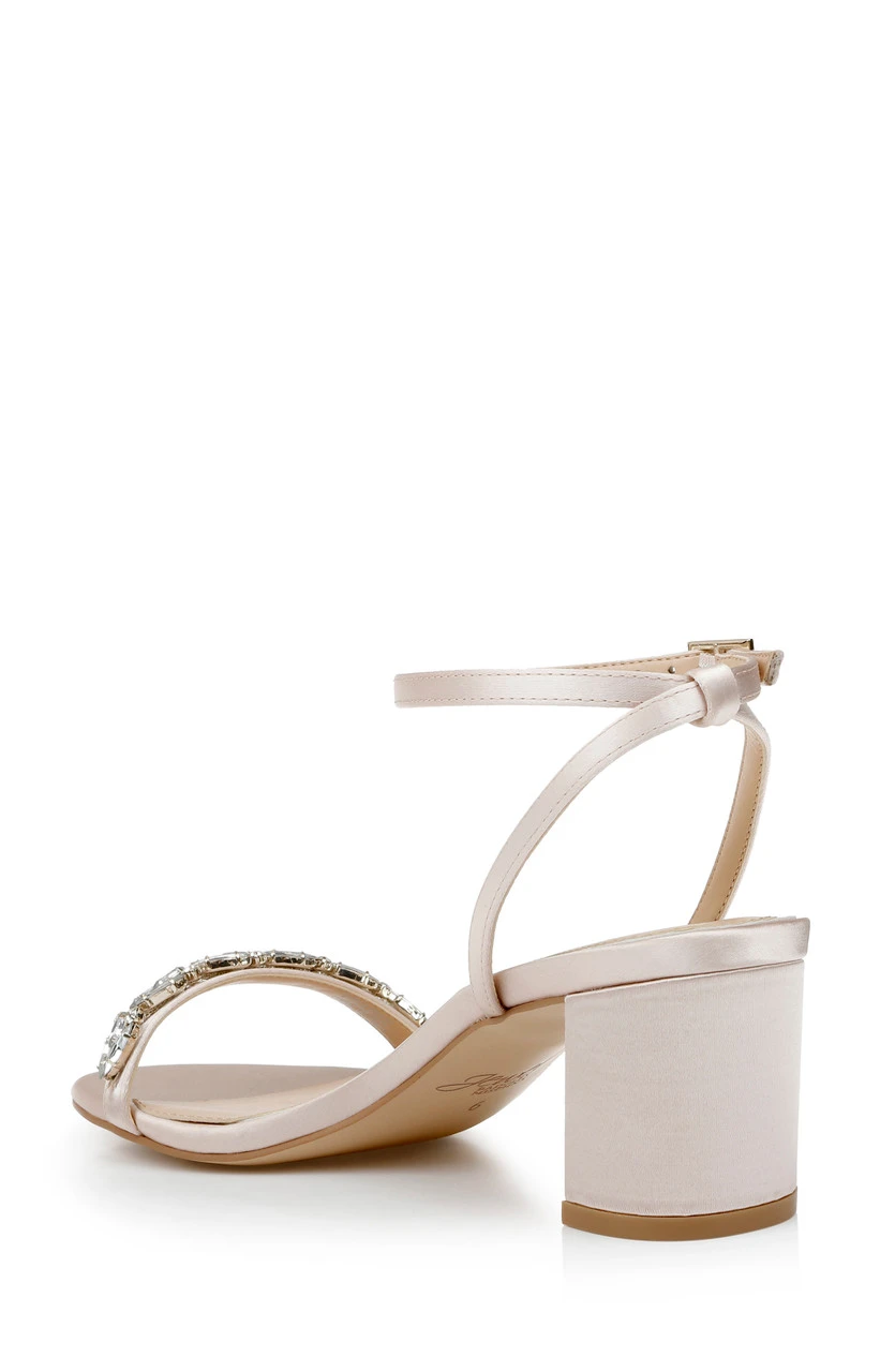 Jewel Badgley Mischka Danni Low Block Heel Sandal 5 Jewel Badgley Mischka Danni Low Block Heel Sandal - Image 3