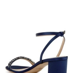 Jewel Badgley Mischka Danni Low Block Heel Sandal 25 Jewel Badgley Mischka Danni Low Block Heel Sandal -Badgley Mischka shop DANNI JW4315 NVYSAT 3 85203.1645043631