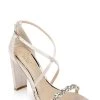 Jewel Badgley Mischka Daphne High Block Heel Sandal
