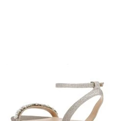 Jewel Badgley Mischka Daria Pearl And Crystal Flat Sandals -Badgley Mischka shop DARIA JW4317 GLDGLT 3 44344.1645043664