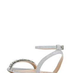 Jewel Badgley Mischka Daria Pearl And Crystal Flat Sandals -Badgley Mischka shop DARIA JW4317 SILGLT 3 87763.1645043665
