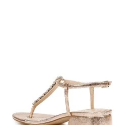 Jewel Badgley Mischka Dasha Block Heel Thong Sandals -Badgley Mischka shop DASHA JW4318 ROSTXL 3 57965.1645043677