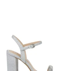 Jewel Badgley Mischka Dee Pearl And Crystal High Block Heels -Badgley Mischka shop DEE JW4321 SILGLT 2 67767.1645043710