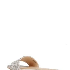 Jewel Badgley Mischka Delaney Glittering Flat Slides -Badgley Mischka shop DELANEY JW4323 CHMSAT 3 66107.1645043727