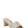 Jewel Badgley Mischka Della Glitter Block Heel Mules -Badgley Mischka shop DELLA JW4324 GLDGLT 1 93049.1673490742