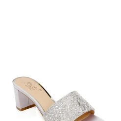 Jewel Badgley Mischka Della Glitter Block Heel Mules -Badgley Mischka shop DELLA JW4324 LILSAT 1 21128.1645043742