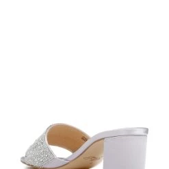 Jewel Badgley Mischka Della Glitter Block Heel Mules -Badgley Mischka shop DELLA JW4324 LILSAT 3 30865.1645043742
