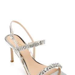 Jewel Badgley Mischka Donna Stiletto Sandals -Badgley Mischka shop DONNA JW4363 SILTXL 1 84345.1658875914