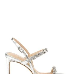 Jewel Badgley Mischka Donna Stiletto Sandals -Badgley Mischka shop DONNA JW4363 SILTXL 2 76168.1658875914