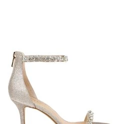 Jewel Badgley Mischka Dustyn Ankle Strap Sandal -Badgley Mischka shop DUSTYN JW4364 GLDGLT 2 23490.1658864853