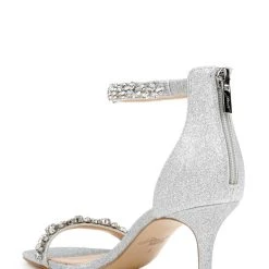 Jewel Badgley Mischka Dustyn Ankle Strap Sandal -Badgley Mischka shop DUSTYN JW4364 SILGLT 3 04608.1658864853