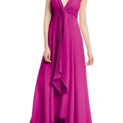 Badgley Mischka Front Knot Sleeveless Gown -Badgley Mischka shop EG3556 PINK 1 35667.1672717795