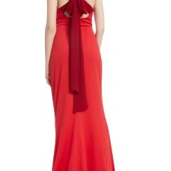 Badgley Mischka Tie-Back Two-Tone Gown -Badgley Mischka shop EG3566 REMU 3 94539.1654629654