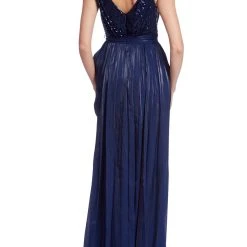 Badgley Mischka Gown With Feather Wrap -Badgley Mischka shop EG3614 SAPH 6 95453.1660860268
