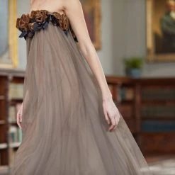 Badgley Mischka Poetic Velvet Flower And Tulle Gown -Badgley Mischka shop EG3619 DETAIL 79809.1660690973