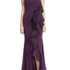 Badgley Mischka Strapless Ruffle Gown -Badgley Mischka shop EG3690 PLUM 1 65009.1656451326