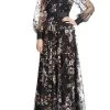 Badgley Mischka Feminine Floral Embroidered Shirt Dress -Badgley Mischka shop EG3695 BAMU 1 15837.1660598853