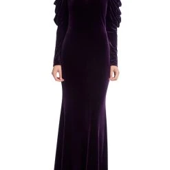 Badgley Mischka Velvet Gown With Dramatic Sleeves -Badgley Mischka shop EG3711 EGGP 1 54817.1660861148