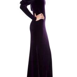 Badgley Mischka Velvet Gown With Dramatic Sleeves -Badgley Mischka shop EG3711 EGGP 2 28897.1660861148