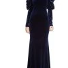 Badgley Mischka Velvet Gown With Dramatic Sleeves -Badgley Mischka shop EG3711 MIDN 1 04031.1664318856