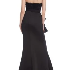Badgley Mischka Black Sculptural Mermaid Gown -Badgley Mischka shop EG3836 BLCK 3 82408.1676330372