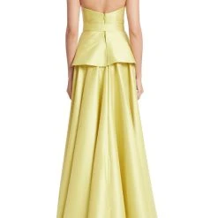 Badgley Mischka Strapless Fitted Evening Gown With Peplum 8 Badgley Mischka Strapless Fitted Evening Gown With Peplum -Badgley Mischka shop EG3917 CITN 3 26042.1675971007