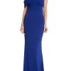 Badgley Mischka Pleated One-Shoulder Gown -Badgley Mischka shop EG3925 BLBE 1 99784.1674597351