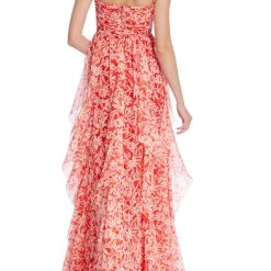 Badgley Mischka Printed Cascading Ruffle Gown With Embellishments -Badgley Mischka shop EG3928 REMU 3 99966.1674597357