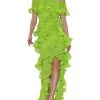 Badgley Mischka Off-Shoulder High-Low Gown With Cascading Ruffles -Badgley Mischka shop EG3945 LIME 1 57679.1675971018